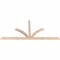 Ekena Millwork Richland Smooth Timber Gable Bracket, Douglas Fir, 108"W x 49"H x 3 1/2"D x 3 1/2"F, 11/12 Pitch GBW108X49X0404RIC00SDF - alternate 3